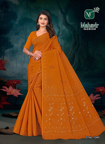 Rukmani Golden Pure Cotton Malmal