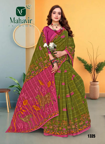 Green Pure Cotton Malmal Chokda NK