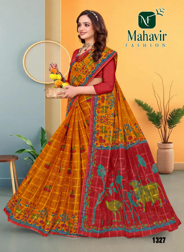 Golden Pure Cotton Malmal Chokda NK