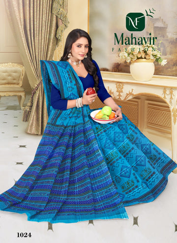Rang Manch Light blue Doria Pure Cotton Malmal